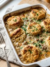 Biscuits and Gravy Casserole