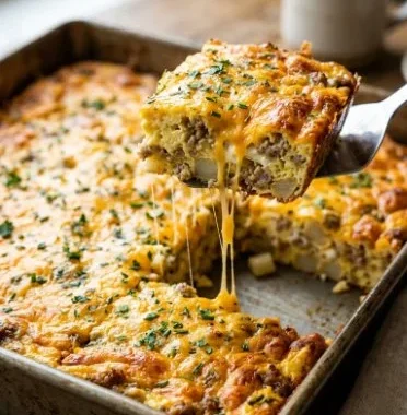 Cream Cheese Hashbrown Casserole 1 Delicious Cream Cheese Hashbrown Casserole served in a dish