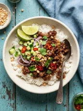 Thai Sweet Chilli Beef Bowls