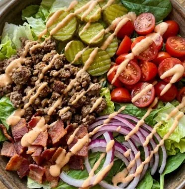 Big Mac Salad 1 Delicious Big Mac Salad with fresh ingredients and classic flavors