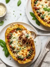 Cheesy Lasagna Boats