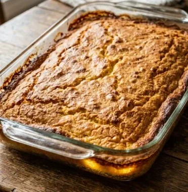 Delicious Chicken Cobbler baked with tender chicken and a golden crust.