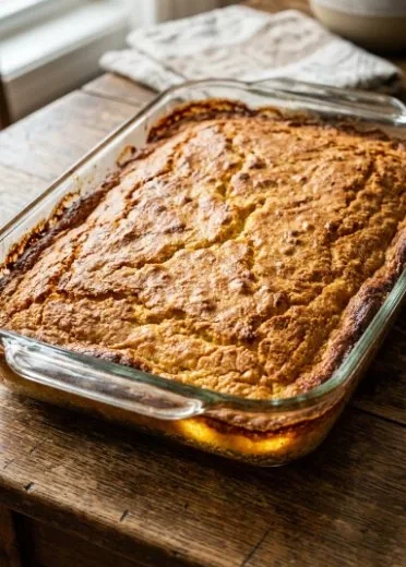 Delicious Chicken Cobbler baked with tender chicken and a golden crust.