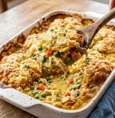 Chicken Cobbler with Red Lobster Biscuit Mix 2 Delicious Chicken Cobbler topped with Red Lobster Biscuit Mix
