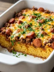 Chili Cheese Dog Casserole