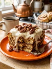 Cinnamon Roll Crock Pot French Toast