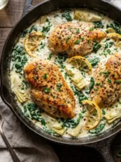 Creamy Spinach Artichoke Chicken