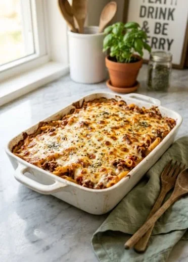 Delicious Crock Pot chicken and stuffing casserole ready to serve.