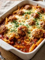 Dump and Bake Meatball Casserole