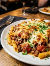 Easy One-Skillet Cheesy Ground Chicken Pasta