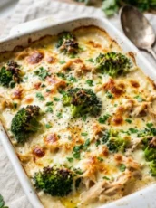 Garlic Chicken and Broccoli Bake