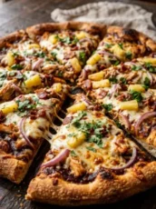 Hawaiian BBQ Chicken Pizza