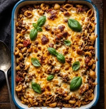 Keto Cheeseburger Casserole 1 Delicious Keto Cheeseburger Casserole dish served in a bowl