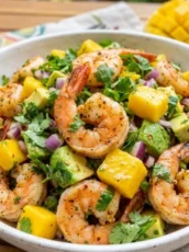 Mango Pineapple Shrimp Salad