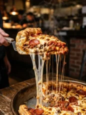 Meaty Deep-Dish Pizza Pie