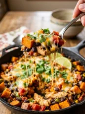 Mexican Chicken and Sweet Potato Skillet