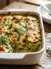 Perfect Crispy Baked Zucchini Casserole