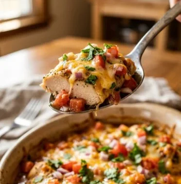 Roast with Fresh Salsa Chicken Bake 2 Roast with Fresh Salsa Chicken Bake showcasing succulent chicken and vibrant salsa.