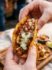 Smashed Chicken Tacos