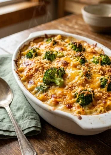 Delicious Barefoot Contessa Tuna Casserole served in a bowl with toppings