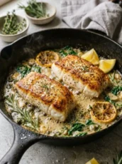 Buttered Cod in Skillet: Quick, Keto Dinner in 16 Minutes