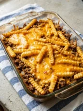 Cheeseburger French Fry Bake