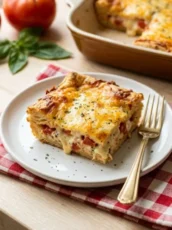 Cheesy Tomato Biscuit Casserole