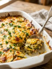 Cheesy Zucchini and Squash Casserole