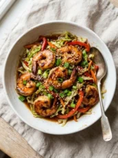 Delicious Asian Shrimp And Cabbage