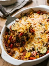 Easy, Cheesy Tex-Mex Cabbage Casserole