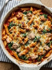 Healthy Tomato and Tuna Pasta Bake