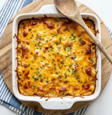 Smoked Gouda Potatoes Au Gratin 2 Delicious Smoked Gouda Potatoes Au Gratin topped with cheese and herbs