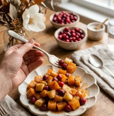 Squash Apple Cranberry Bake 1 Delicious Squash Apple Cranberry Bake with fresh ingredients and warm spices