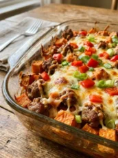 Sweet Potato and Sausage Casserole
