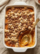 Sweet Potato Casserole with Marshmallows