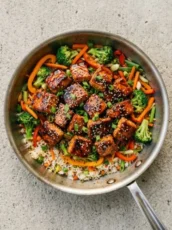 The Best Teriyaki Salmon Stir Fry