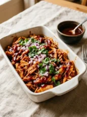 BBQ Chicken Casserole with Sweet Potatoes