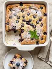 Blueberry Pancake Breakfast Bake