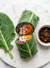Collard Green Asian Wrap