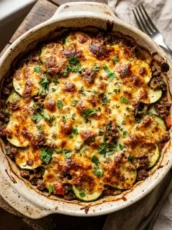 Ground Turkey Zucchini Casserole