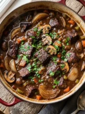 Italian-Style Beef and Mushroom Casserole