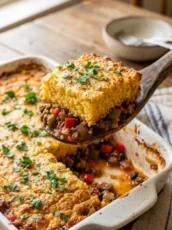 Sloppy Joe Cornbread Casserole