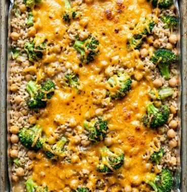Vegan Casserole 2 Delicious vegan casserole served in a dish, topped with fresh herbs and veggies.