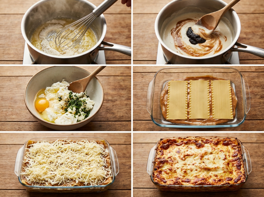 Black Garlic Lasagna: A Modern Umami Twist 2 Ultimate Black Garlic Lasagna A Modern Umami Twist step