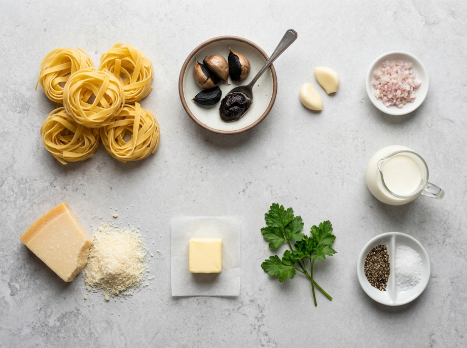 Black Garlic Fettuccine: A Modern Umami Twist 1 black garlic fettuccine ingredient