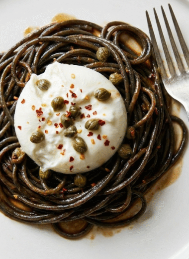 Black Garlic Spaghetti